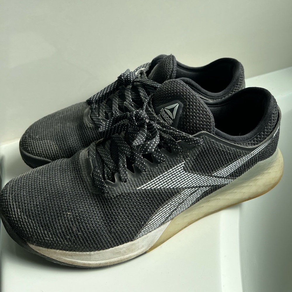 Men's sz 11 M Reebok Nano TEAMWORK Black Shoes Sneakers Crossfit Weight Lifting